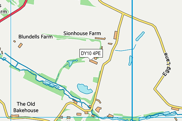 DY10 4PE map - OS VectorMap District (Ordnance Survey)