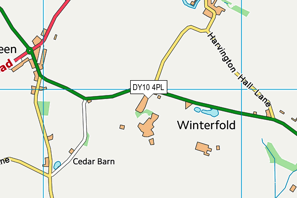 DY10 4PL map - OS VectorMap District (Ordnance Survey)