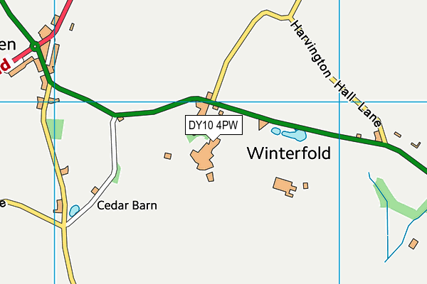 Winterfold House School map (DY10 4PW) - OS VectorMap District (Ordnance Survey)