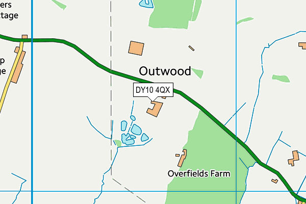 DY10 4QX map - OS VectorMap District (Ordnance Survey)