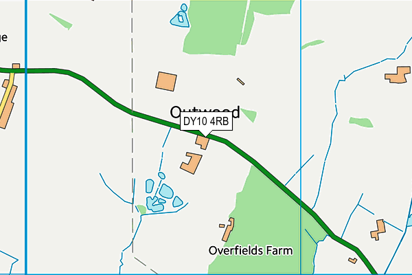 DY10 4RB map - OS VectorMap District (Ordnance Survey)