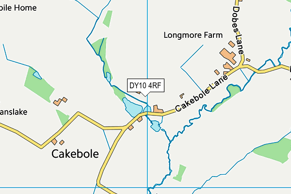 DY10 4RF map - OS VectorMap District (Ordnance Survey)