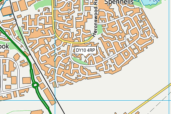 DY10 4RP map - OS VectorMap District (Ordnance Survey)