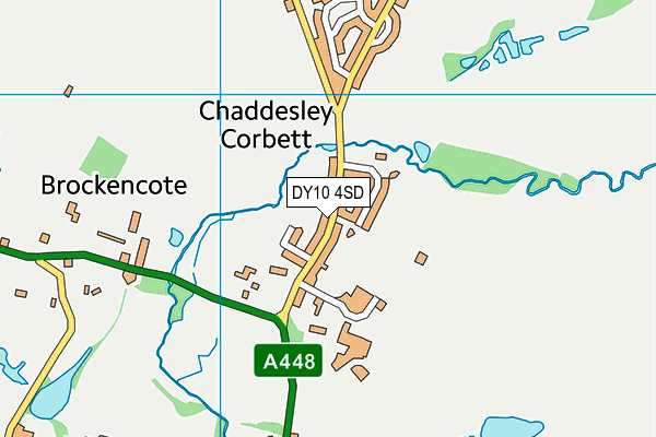 Chaddesley Corbett Endowed Primary School Swimming Pool (Closed) map (DY10 4SD) - OS VectorMap District (Ordnance Survey)