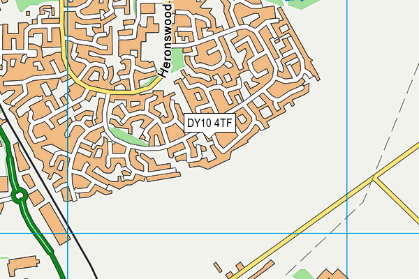 DY10 4TF map - OS VectorMap District (Ordnance Survey)