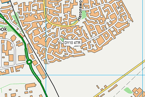 DY10 4TR map - OS VectorMap District (Ordnance Survey)