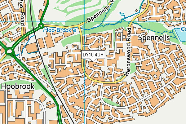 DY10 4UH map - OS VectorMap District (Ordnance Survey)