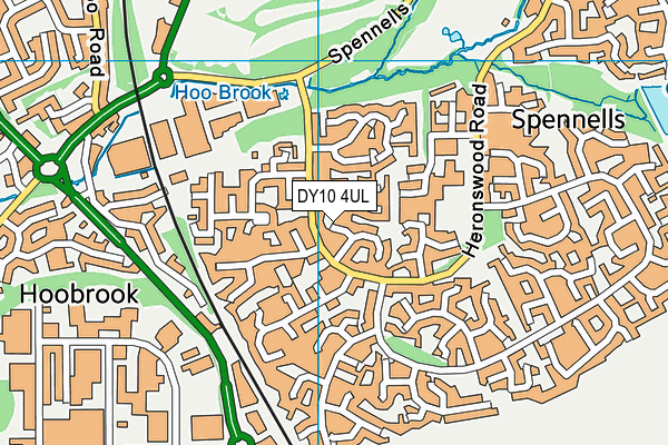 DY10 4UL map - OS VectorMap District (Ordnance Survey)