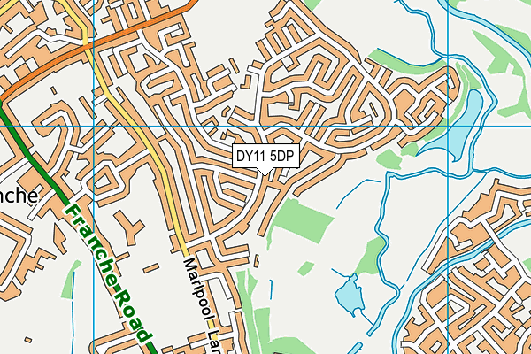 DY11 5DP map - OS VectorMap District (Ordnance Survey)