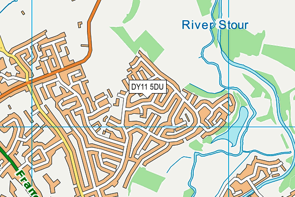 DY11 5DU map - OS VectorMap District (Ordnance Survey)