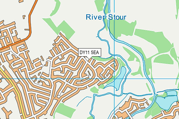 DY11 5EA map - OS VectorMap District (Ordnance Survey)