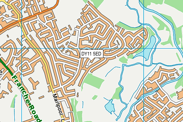 DY11 5ED map - OS VectorMap District (Ordnance Survey)