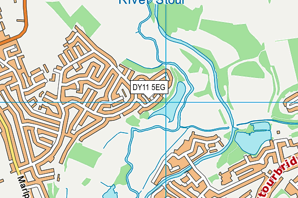 DY11 5EG map - OS VectorMap District (Ordnance Survey)