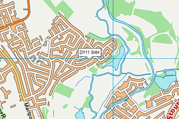 DY11 5HH map - OS VectorMap District (Ordnance Survey)