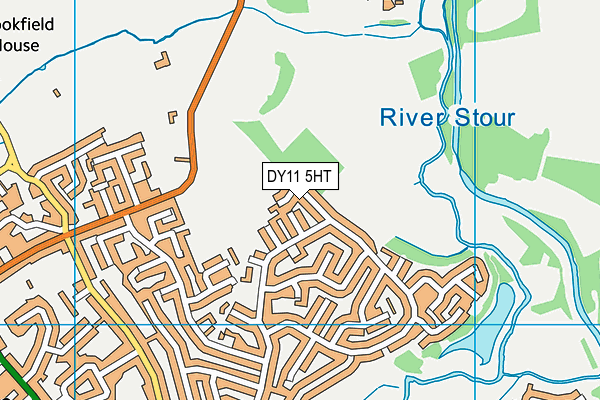 DY11 5HT map - OS VectorMap District (Ordnance Survey)
