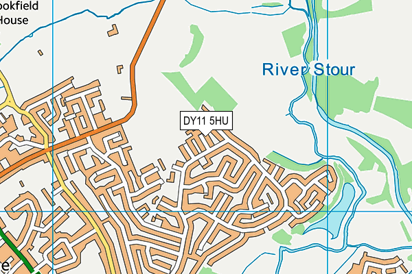 DY11 5HU map - OS VectorMap District (Ordnance Survey)