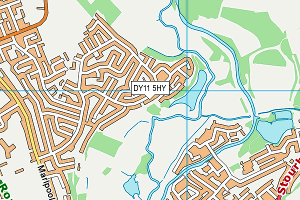 DY11 5HY map - OS VectorMap District (Ordnance Survey)