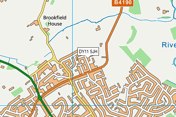 DY11 5JH map - OS VectorMap District (Ordnance Survey)
