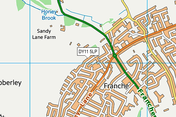 DY11 5LP map - OS VectorMap District (Ordnance Survey)