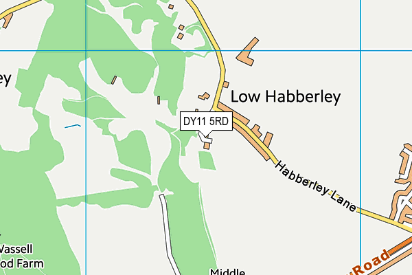 DY11 5RD map - OS VectorMap District (Ordnance Survey)