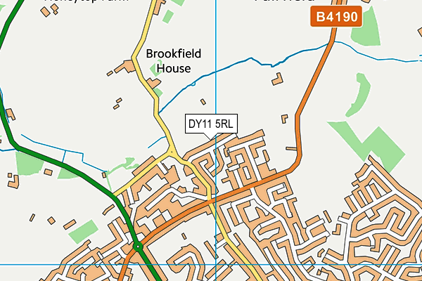 DY11 5RL map - OS VectorMap District (Ordnance Survey)