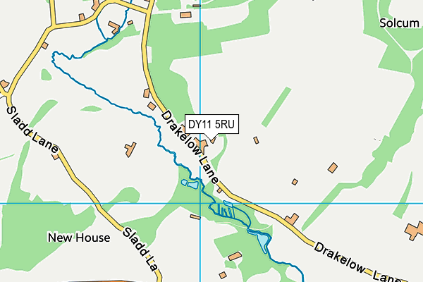 DY11 5RU map - OS VectorMap District (Ordnance Survey)