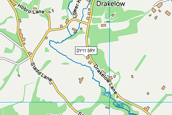 DY11 5RY map - OS VectorMap District (Ordnance Survey)