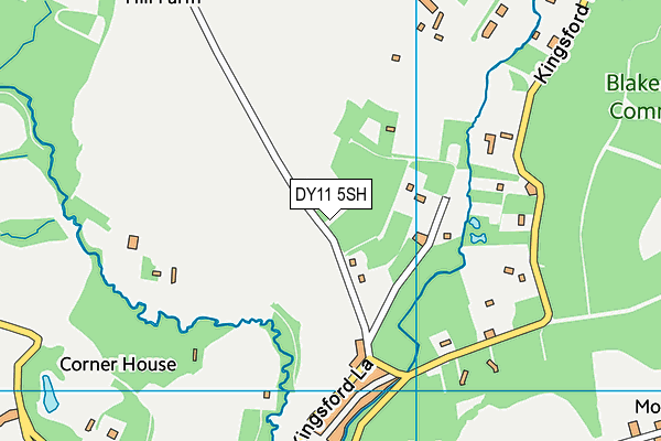 DY11 5SH map - OS VectorMap District (Ordnance Survey)