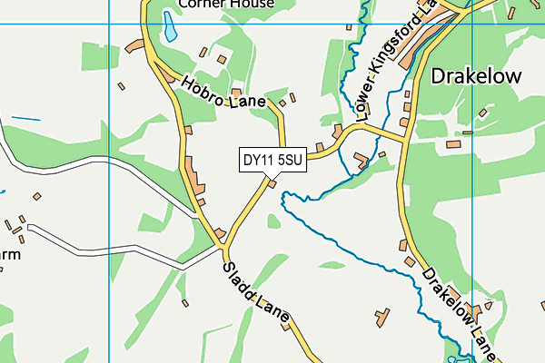 DY11 5SU map - OS VectorMap District (Ordnance Survey)
