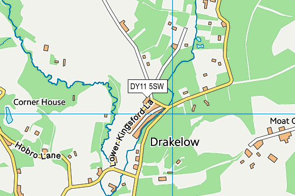 DY11 5SW map - OS VectorMap District (Ordnance Survey)