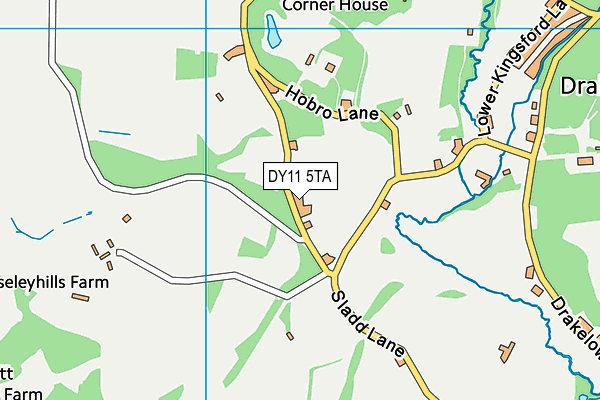 DY11 5TA map - OS VectorMap District (Ordnance Survey)