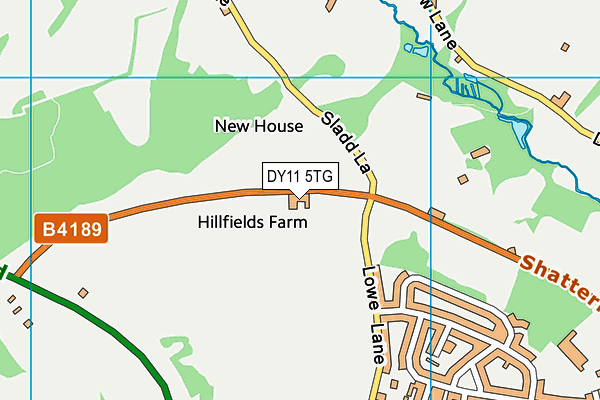 DY11 5TG map - OS VectorMap District (Ordnance Survey)