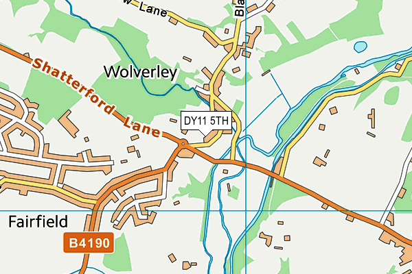 DY11 5TH map - OS VectorMap District (Ordnance Survey)
