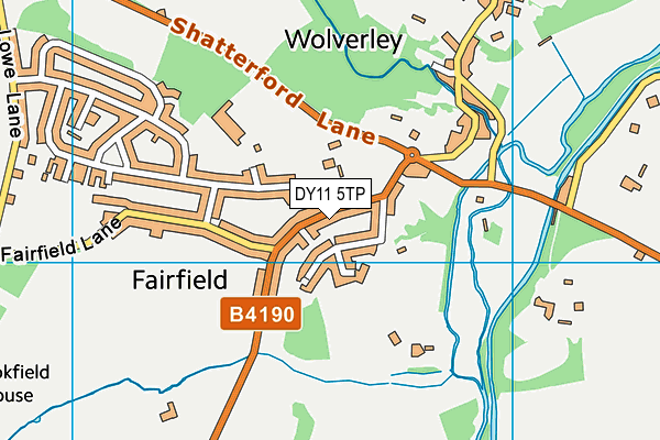 Wolverley Sebright Primary Academy map (DY11 5TP) - OS VectorMap District (Ordnance Survey)