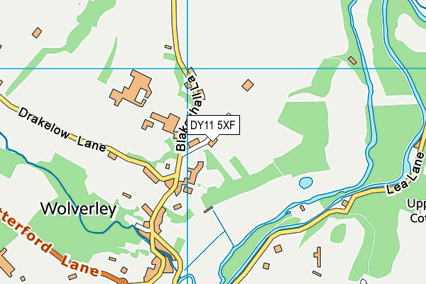 DY11 5XF map - OS VectorMap District (Ordnance Survey)