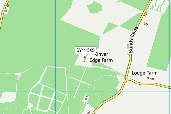 DY11 5XS map - OS VectorMap District (Ordnance Survey)