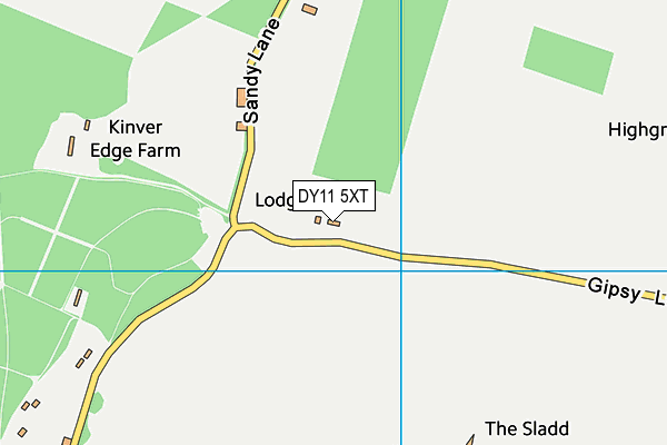 DY11 5XT map - OS VectorMap District (Ordnance Survey)