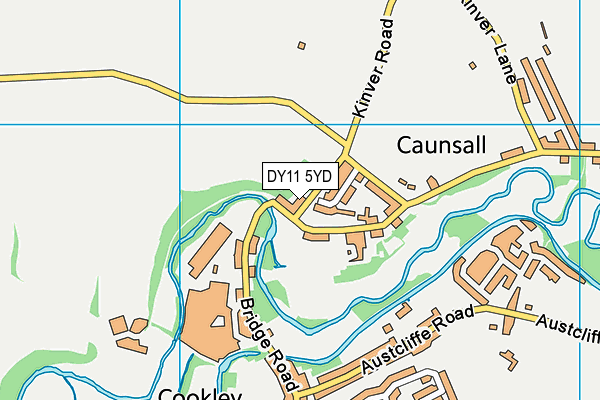 DY11 5YD map - OS VectorMap District (Ordnance Survey)