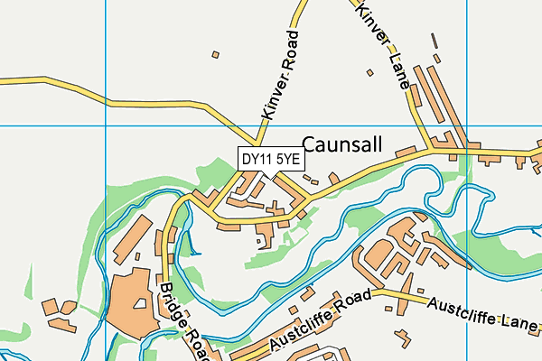 DY11 5YE map - OS VectorMap District (Ordnance Survey)