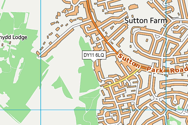 DY11 6LQ map - OS VectorMap District (Ordnance Survey)