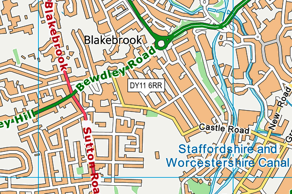 DY11 6RR map - OS VectorMap District (Ordnance Survey)