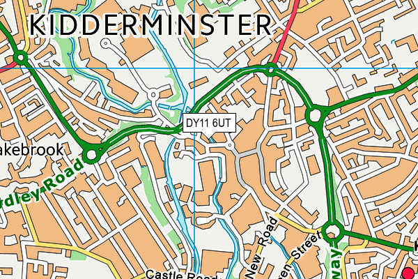 DY11 6UT map - OS VectorMap District (Ordnance Survey)