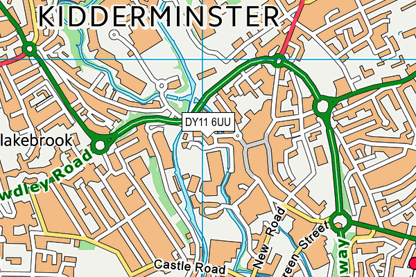 DY11 6UU map - OS VectorMap District (Ordnance Survey)