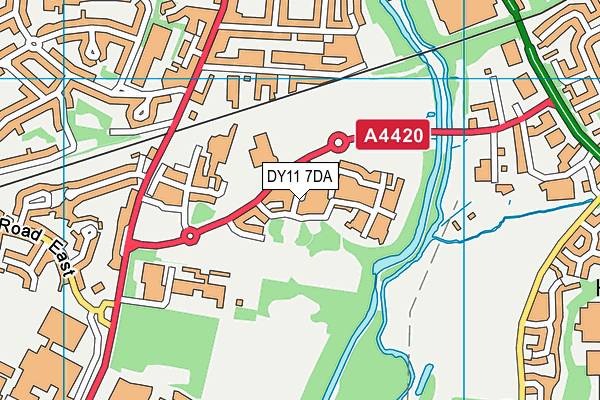 DY11 7DA map - OS VectorMap District (Ordnance Survey)