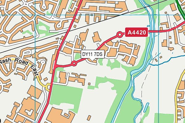 DY11 7DS map - OS VectorMap District (Ordnance Survey)