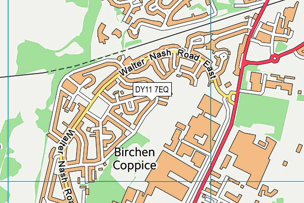 DY11 7EQ map - OS VectorMap District (Ordnance Survey)