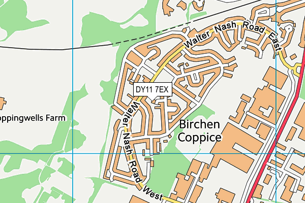 Burlish Park Golf Club (Closed) map (DY11 7EX) - OS VectorMap District (Ordnance Survey)