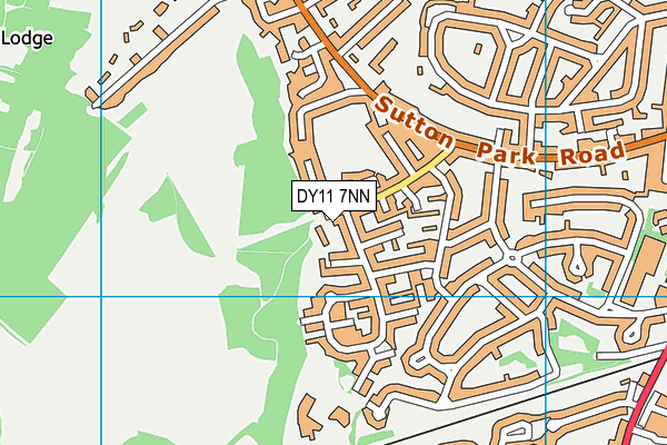 DY11 7NN map - OS VectorMap District (Ordnance Survey)