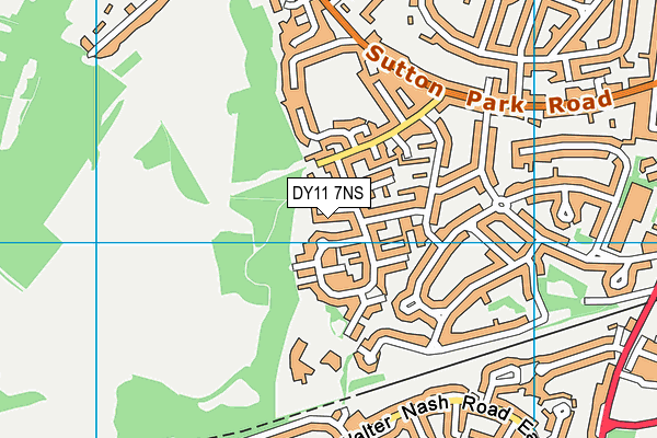 DY11 7NS map - OS VectorMap District (Ordnance Survey)