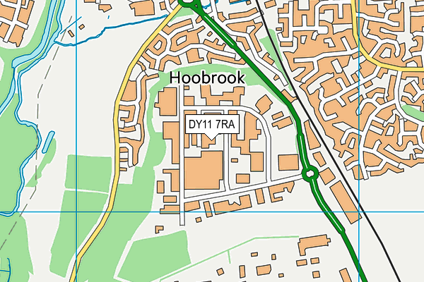 DY11 7RA map - OS VectorMap District (Ordnance Survey)